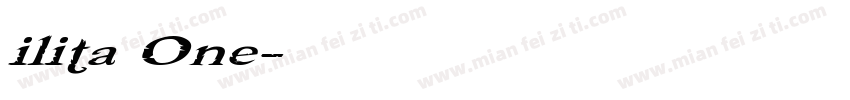 ilita One字体转换